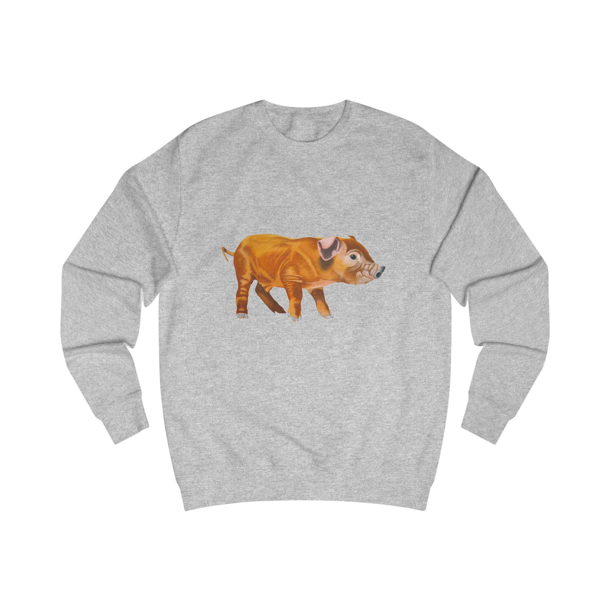 Woodland Piglet Graphic Sweatshirt - Vintage Farmhouse Art Crewneck