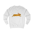 Leaping Hare Sweatshirt —Hand-Drawn Wilderness Print