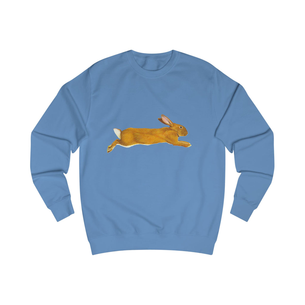 Leaping Hare Sweatshirt —Hand-Drawn Wilderness Print