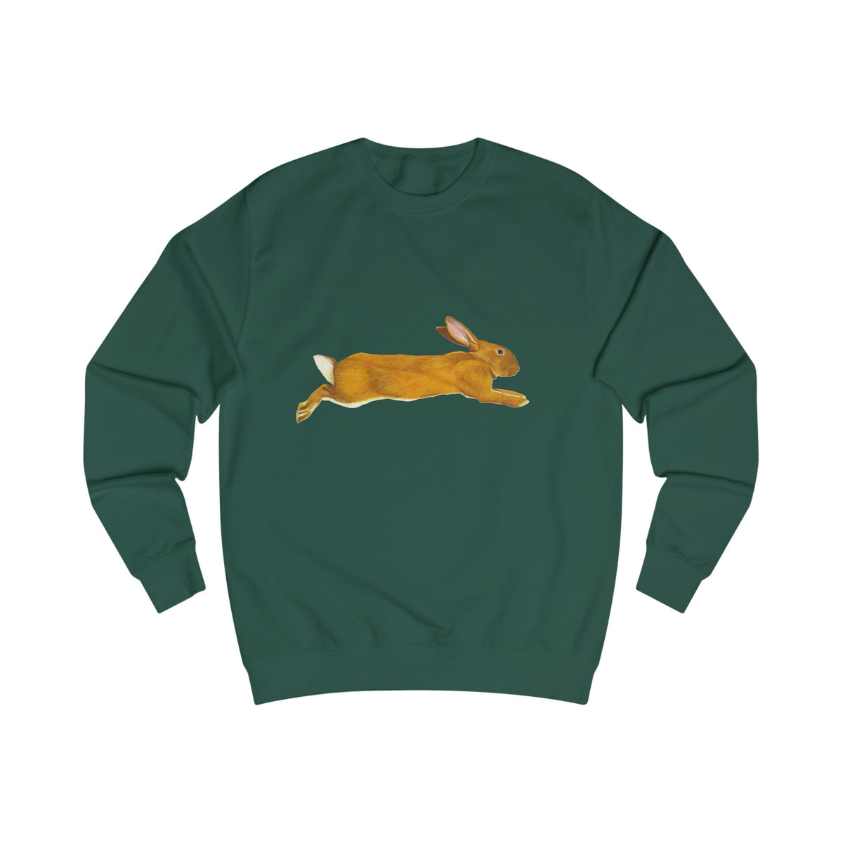 Leaping Hare Sweatshirt —Hand-Drawn Wilderness Print