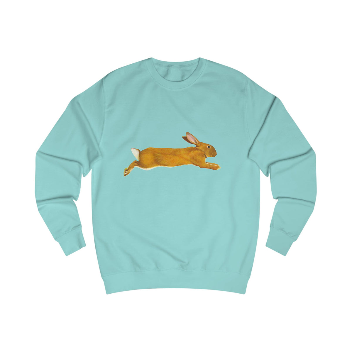 Leaping Hare Sweatshirt —Hand-Drawn Wilderness Print