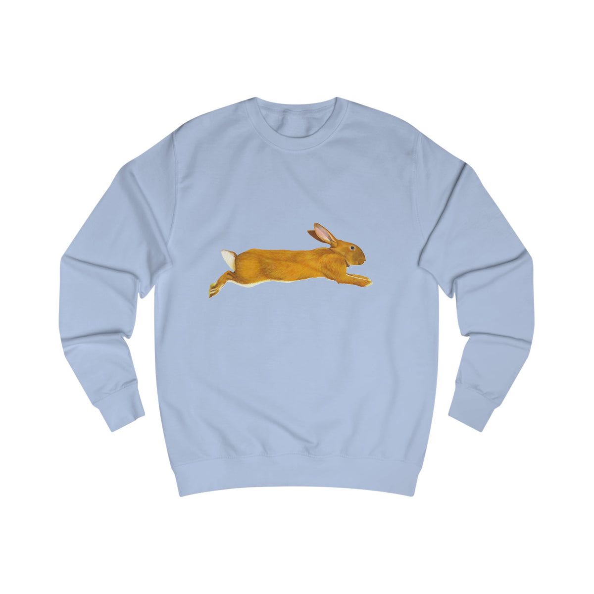 Leaping Hare Sweatshirt —Hand-Drawn Wilderness Print