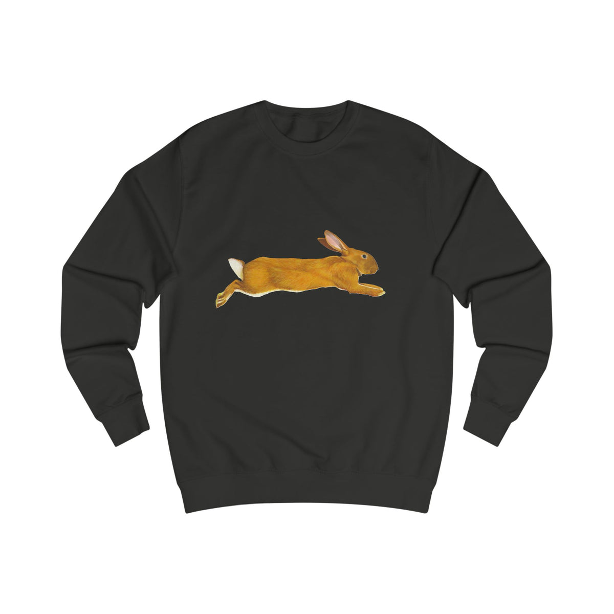 Leaping Hare Sweatshirt —Hand-Drawn Wilderness Print
