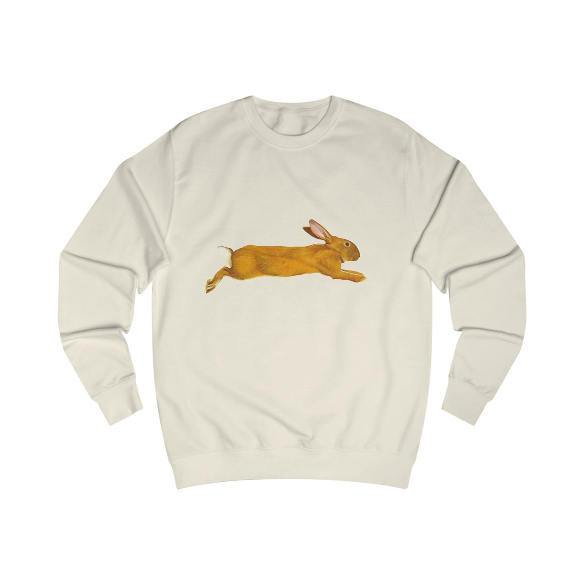 Leaping Hare Sweatshirt —Hand-Drawn Wilderness Print