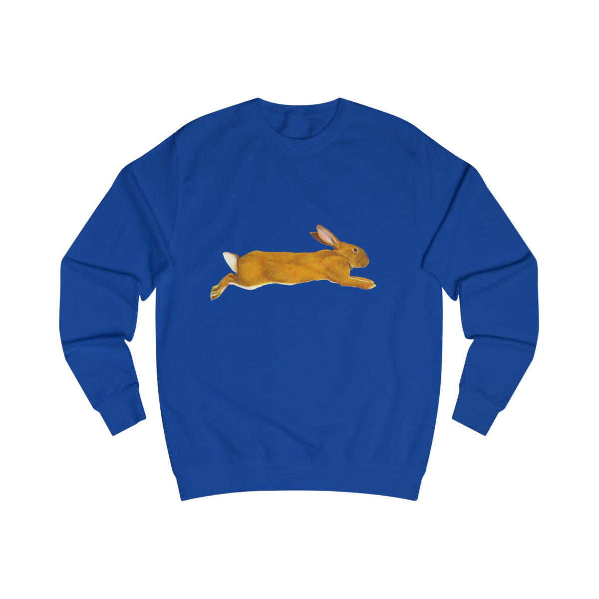 Leaping Hare Sweatshirt —Hand-Drawn Wilderness Print