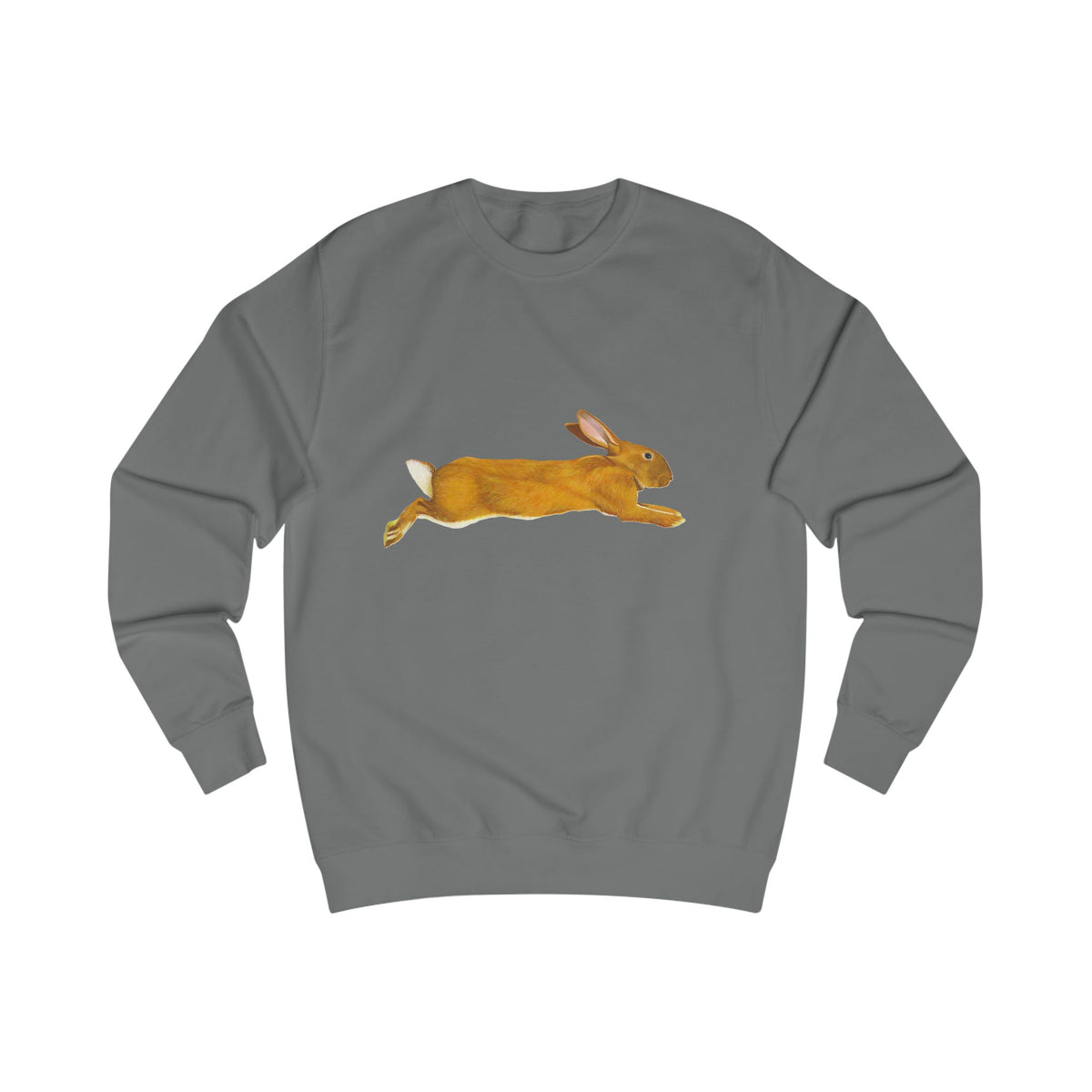 Leaping Hare Sweatshirt —Hand-Drawn Wilderness Print