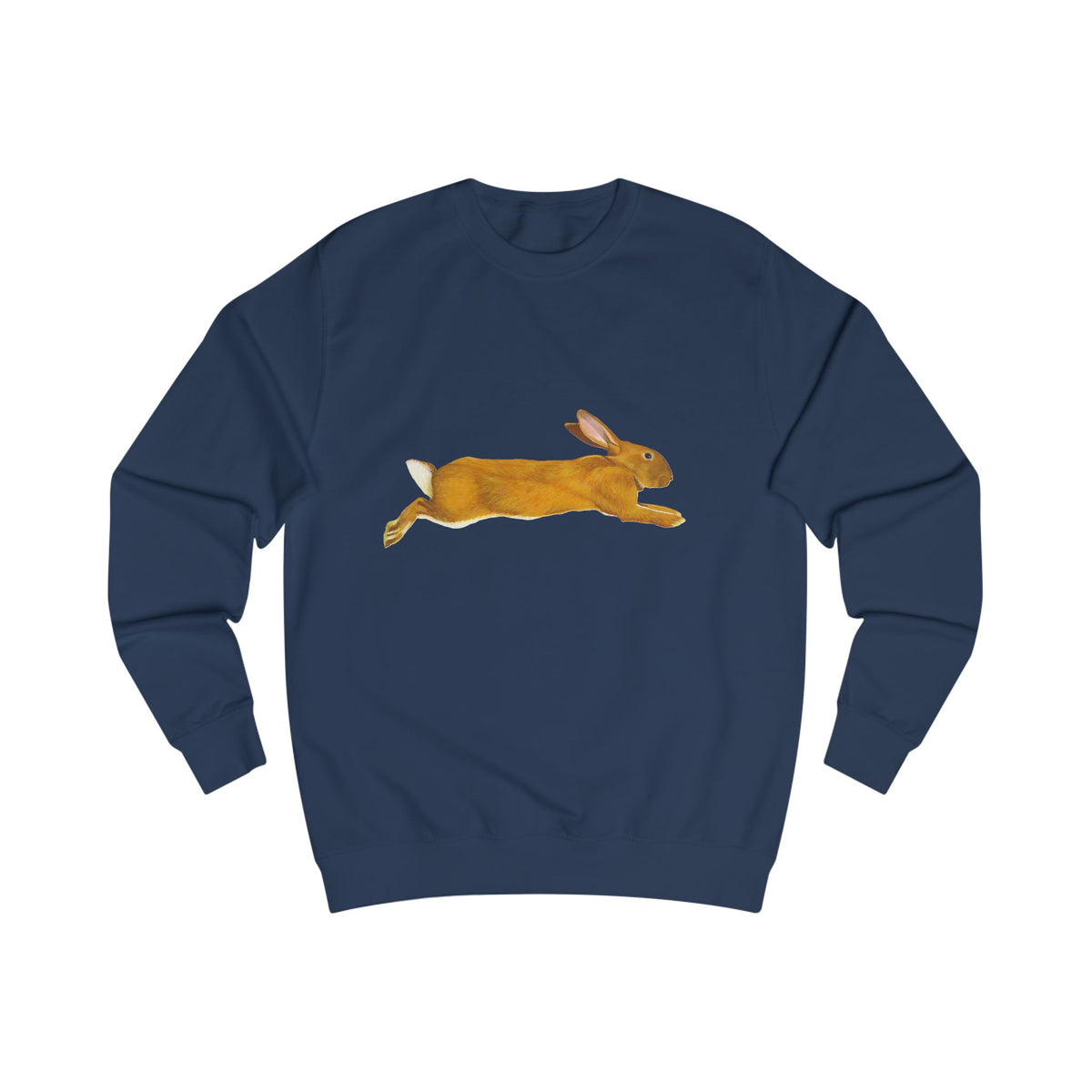 Leaping Hare Sweatshirt —Hand-Drawn Wilderness Print