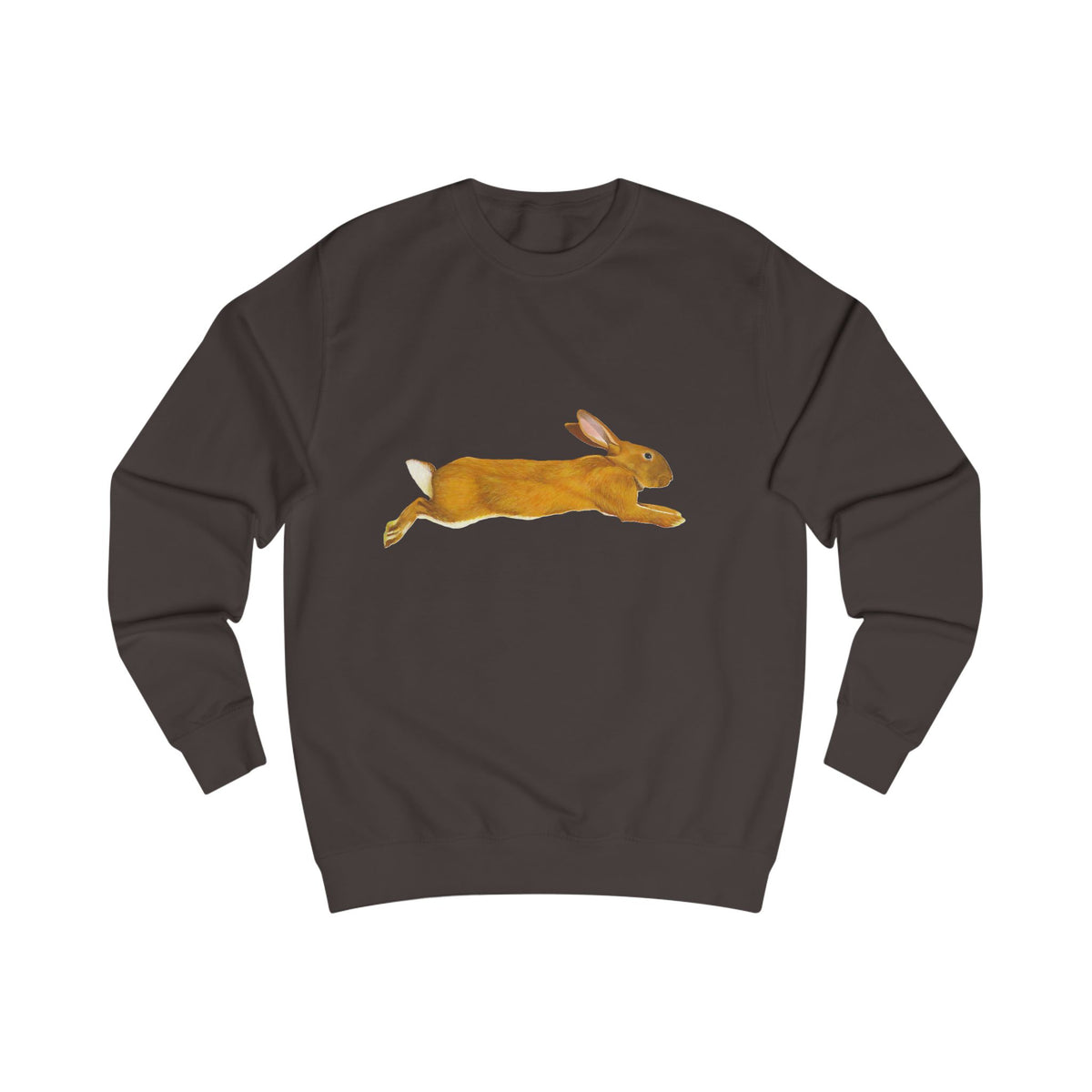 Leaping Hare Sweatshirt —Hand-Drawn Wilderness Print