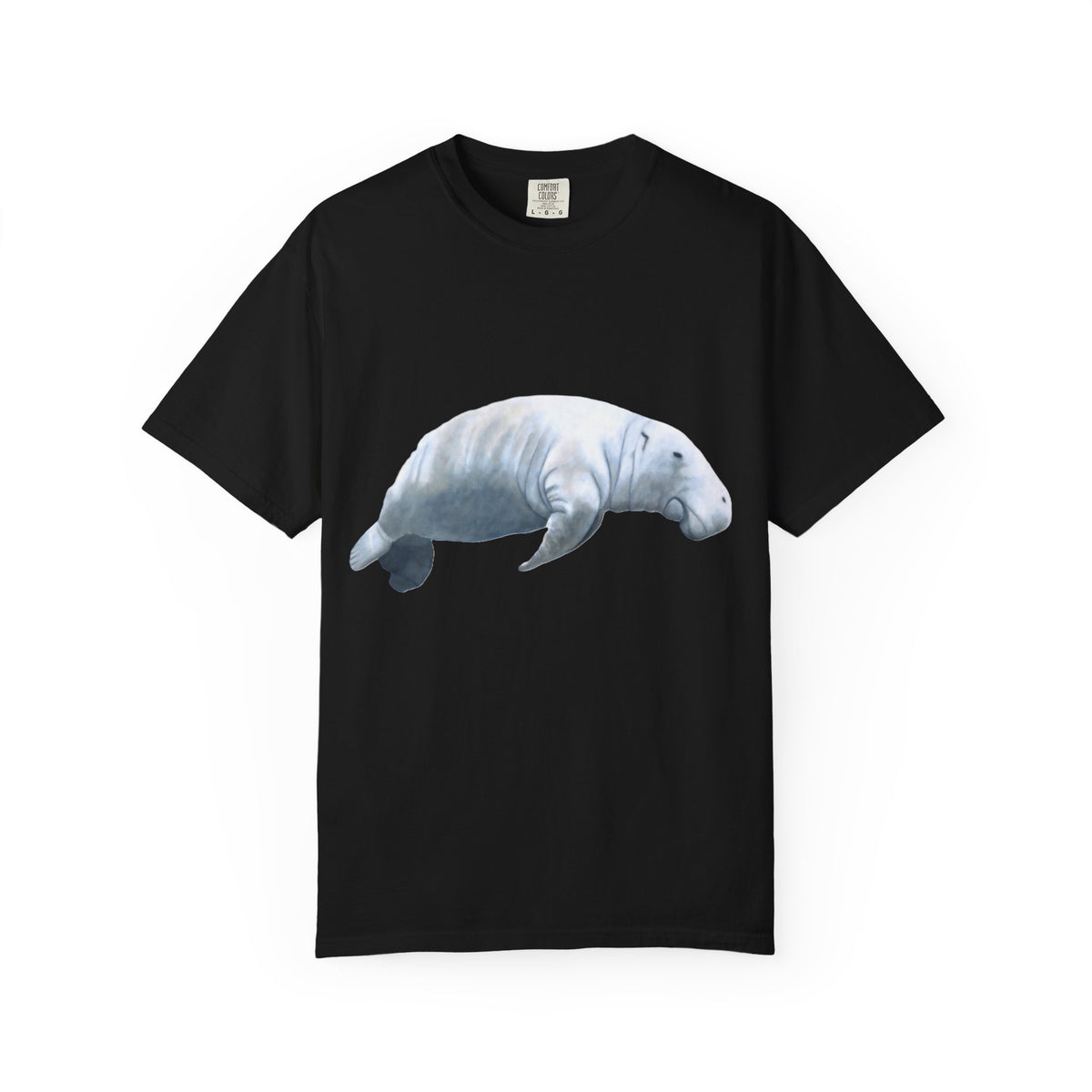 Manatee Watercolor T-Shirt — Gentle Sea Mammal Graphic Tee