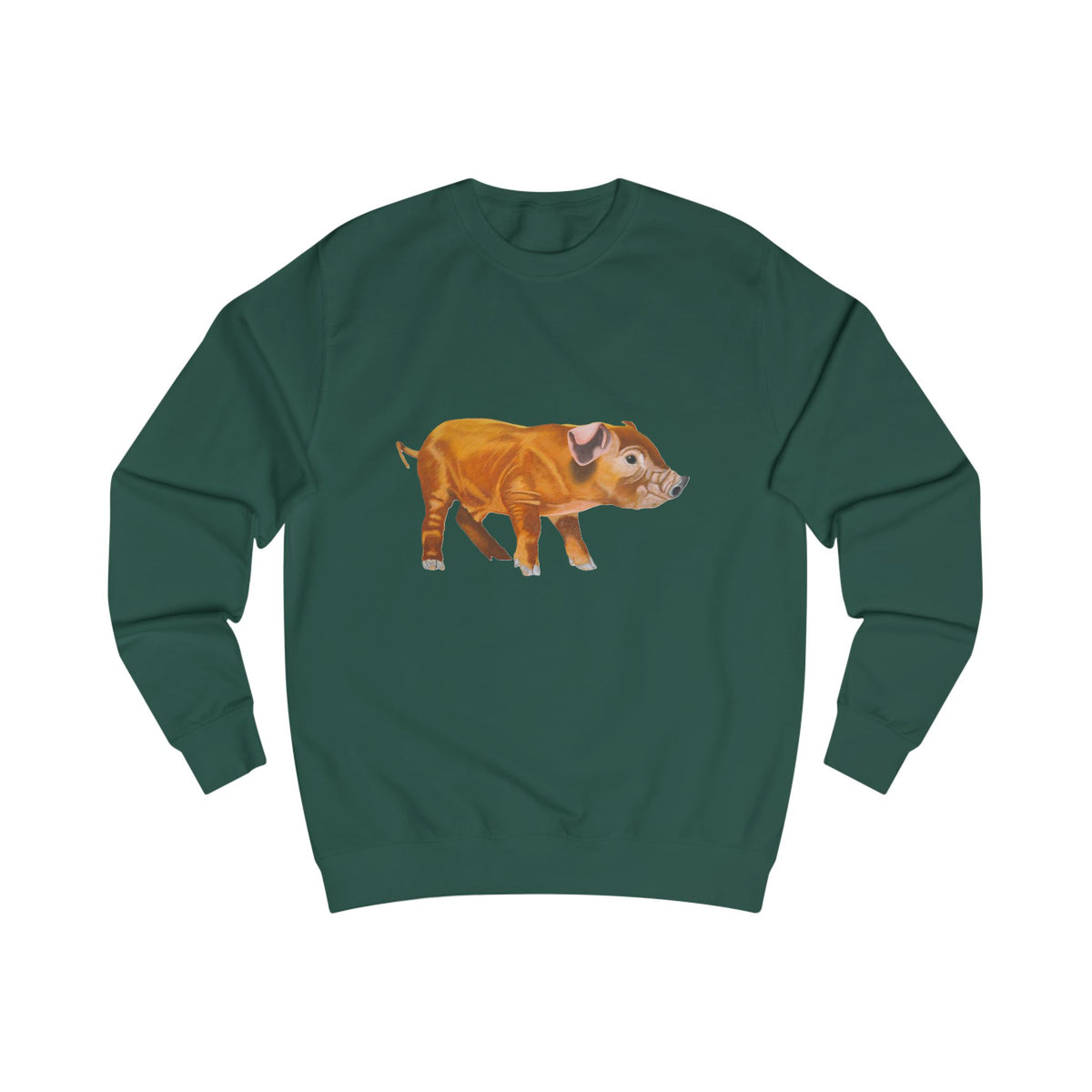 Woodland Piglet Graphic Sweatshirt - Vintage Farmhouse Art Crewneck