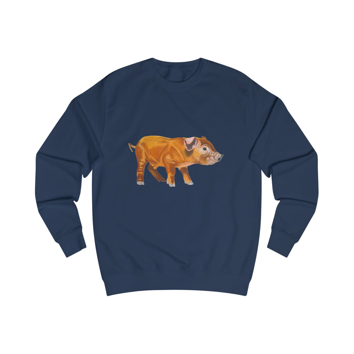 Woodland Piglet Graphic Sweatshirt - Vintage Farmhouse Art Crewneck