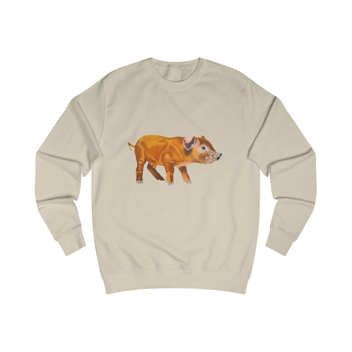 Woodland Piglet Graphic Sweatshirt - Vintage Farmhouse Art Crewneck