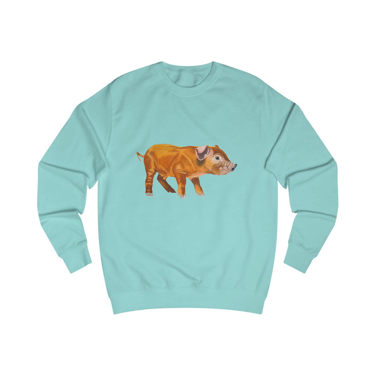 Woodland Piglet Graphic Sweatshirt - Vintage Farmhouse Art Crewneck