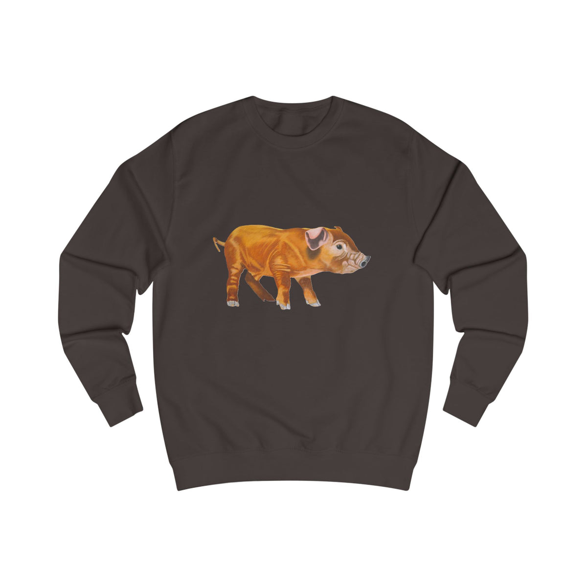 Woodland Piglet Graphic Sweatshirt - Vintage Farmhouse Art Crewneck