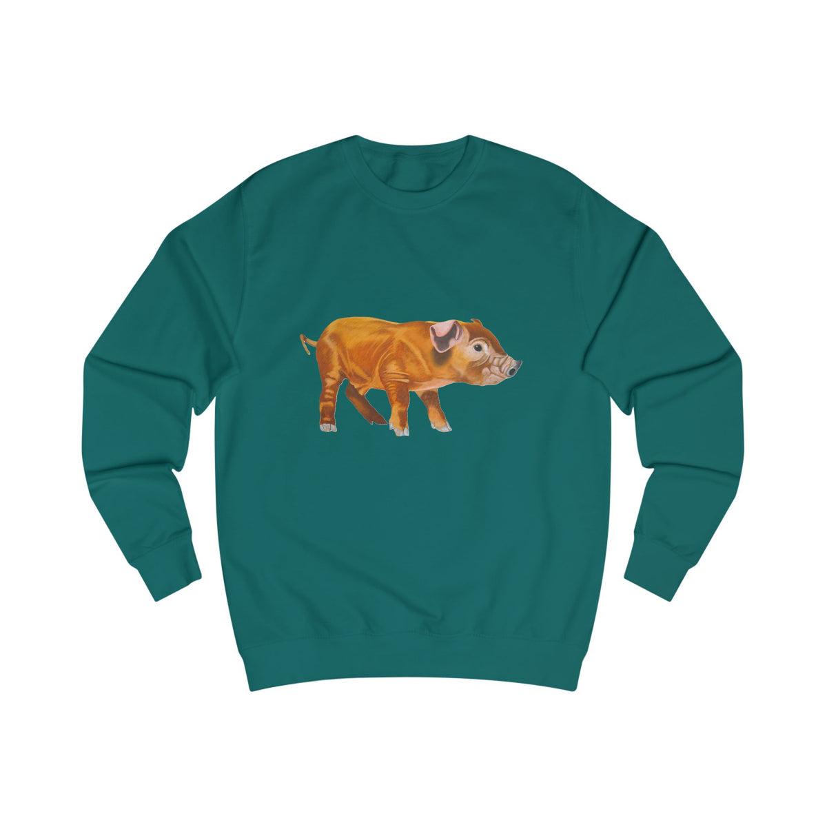 Woodland Piglet Graphic Sweatshirt - Vintage Farmhouse Art Crewneck