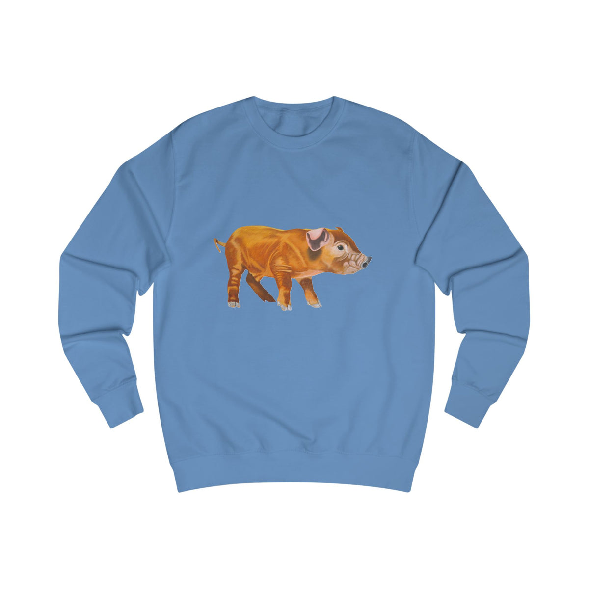 Woodland Piglet Graphic Sweatshirt - Vintage Farmhouse Art Crewneck