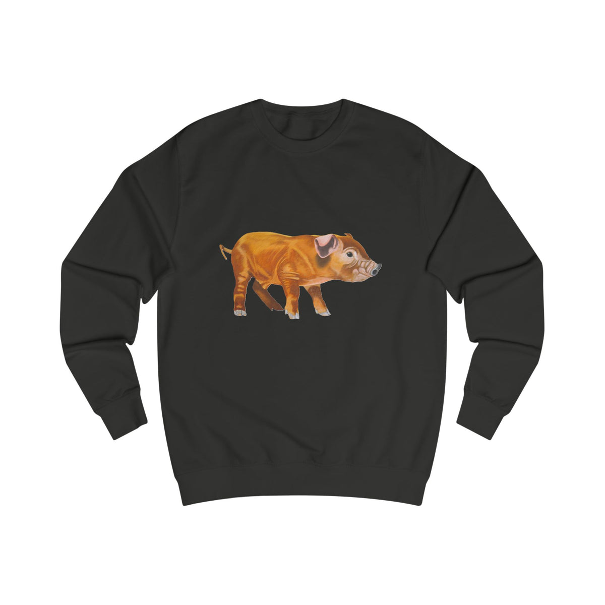Woodland Piglet Graphic Sweatshirt - Vintage Farmhouse Art Crewneck