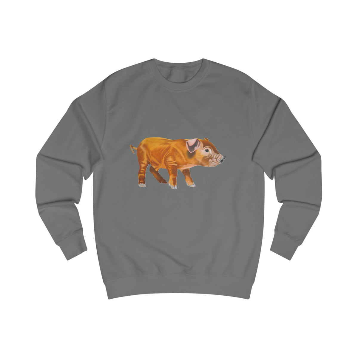 Woodland Piglet Graphic Sweatshirt - Vintage Farmhouse Art Crewneck