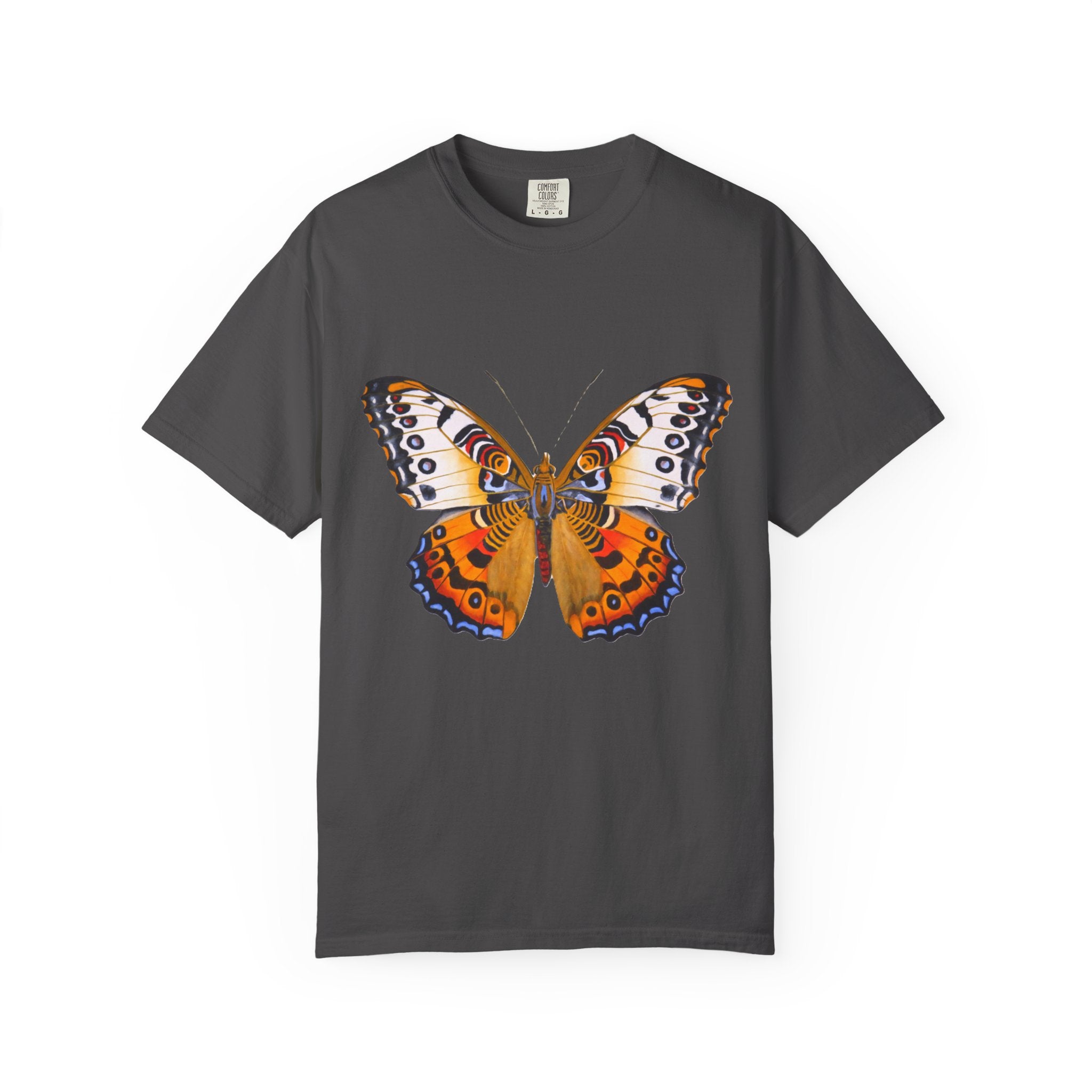 Orange Butterfly Graphic T-Shirt