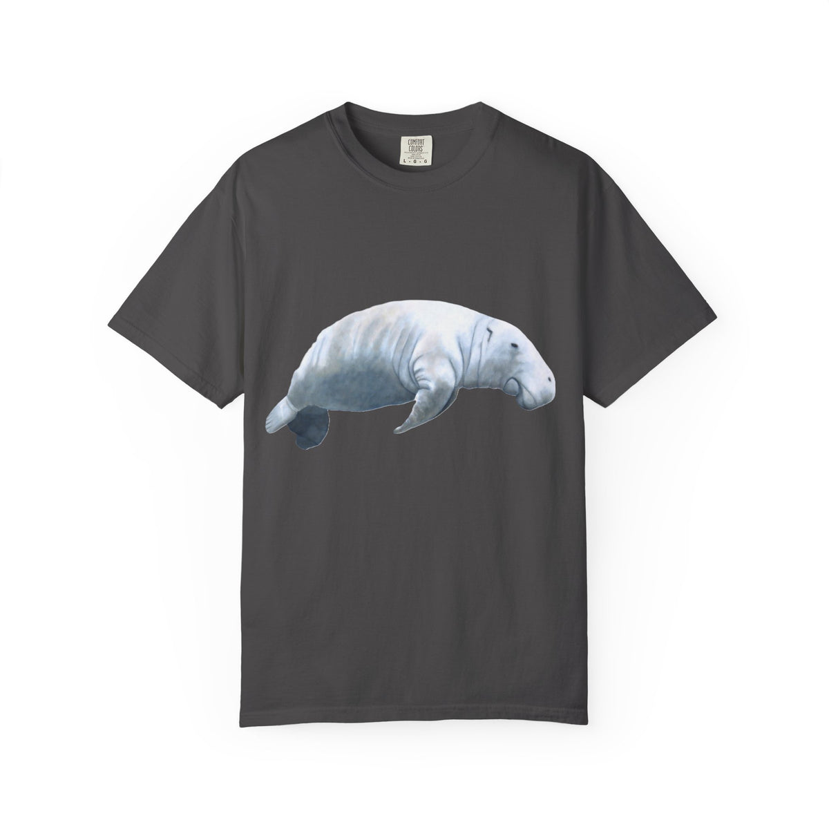 Manatee Watercolor T-Shirt — Gentle Sea Mammal Graphic Tee