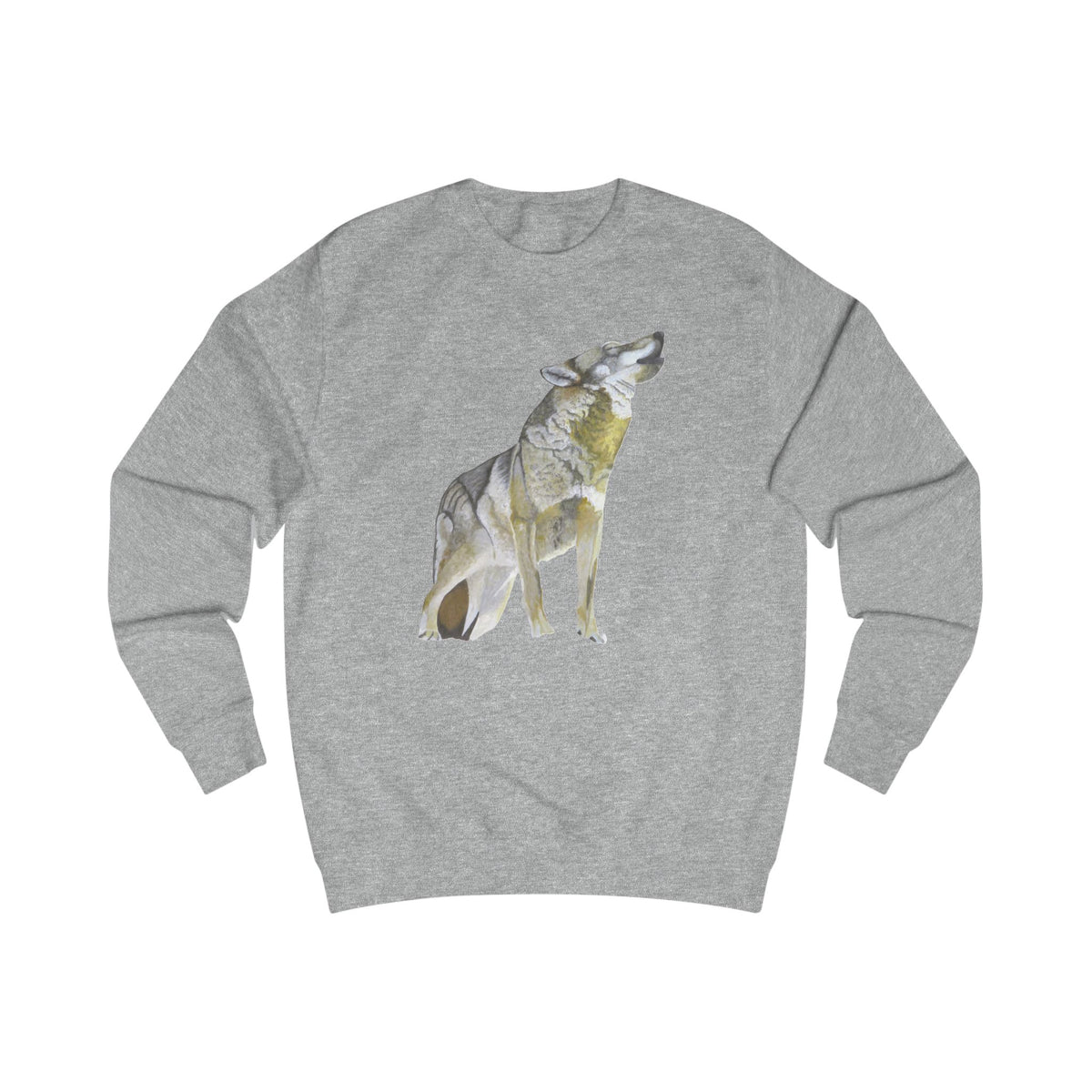 She-wolf Graphic Sweatshirt - Hand-Drawn Wilderness Print
