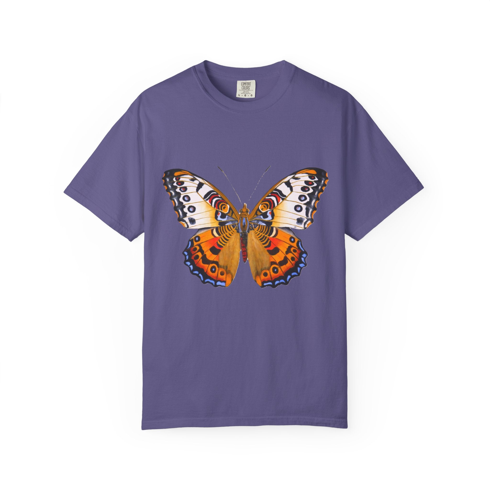 Orange Butterfly Graphic T-Shirt