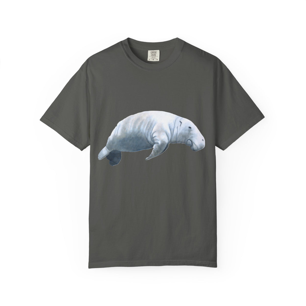 Manatee Watercolor T-Shirt — Gentle Sea Mammal Graphic Tee