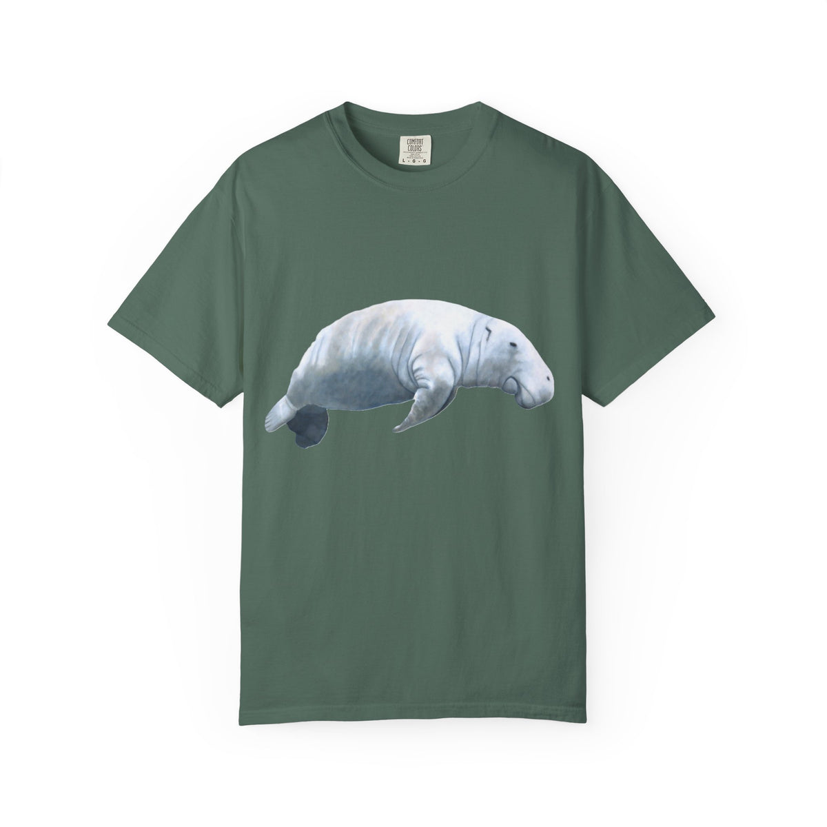 Manatee Watercolor T-Shirt — Gentle Sea Mammal Graphic Tee
