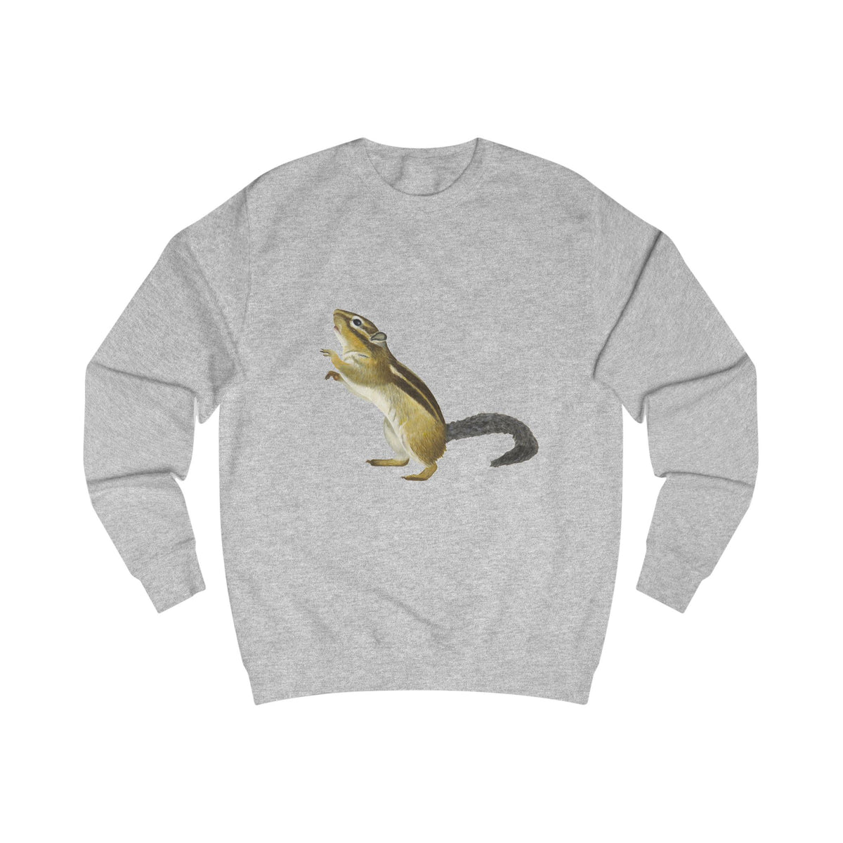 Woodland Chipmunk Graphic Sweatshirt - Hand-Drawn Nature Print