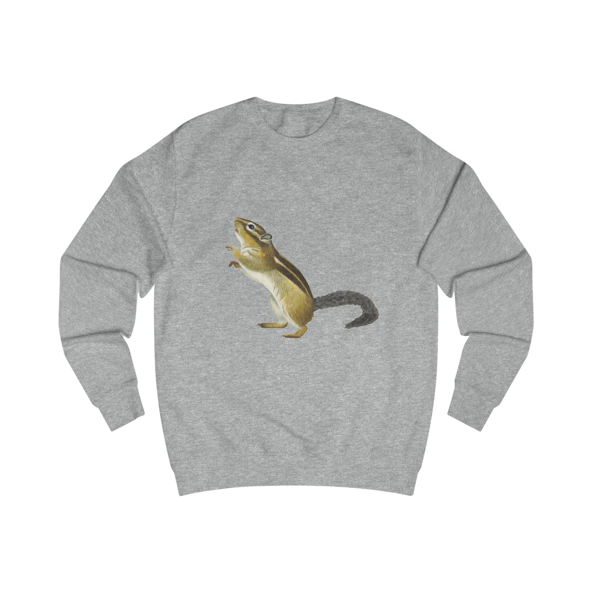 Woodland Chipmunk Graphic Sweatshirt - Hand-Drawn Nature Print