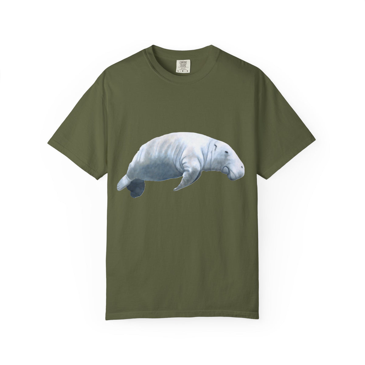 Manatee Watercolor T-Shirt — Gentle Sea Mammal Graphic Tee
