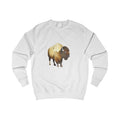 Great Plains Bison Graphic Sweatshirt - Retro Prairie Wildlife Sweater