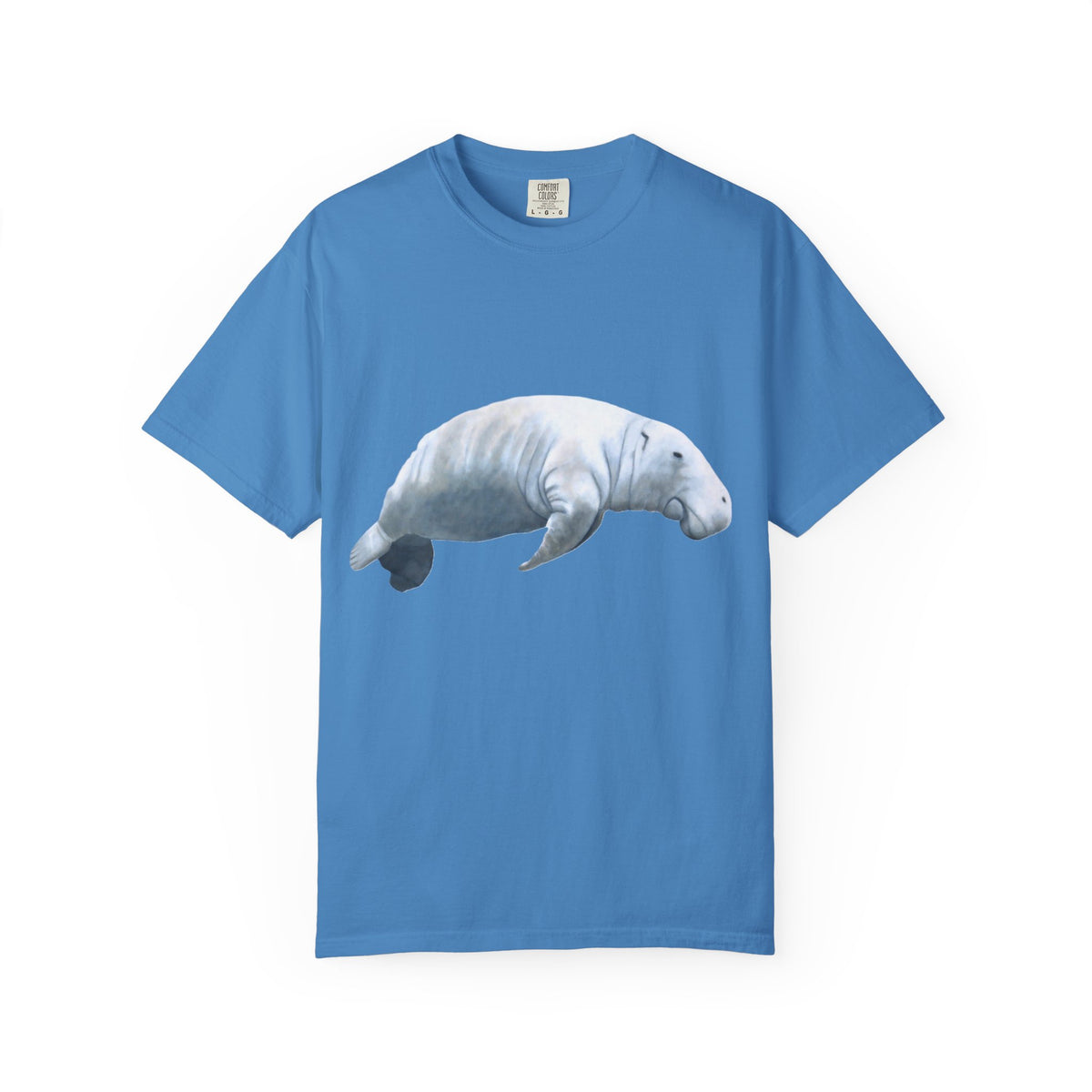 Manatee Watercolor T-Shirt — Gentle Sea Mammal Graphic Tee