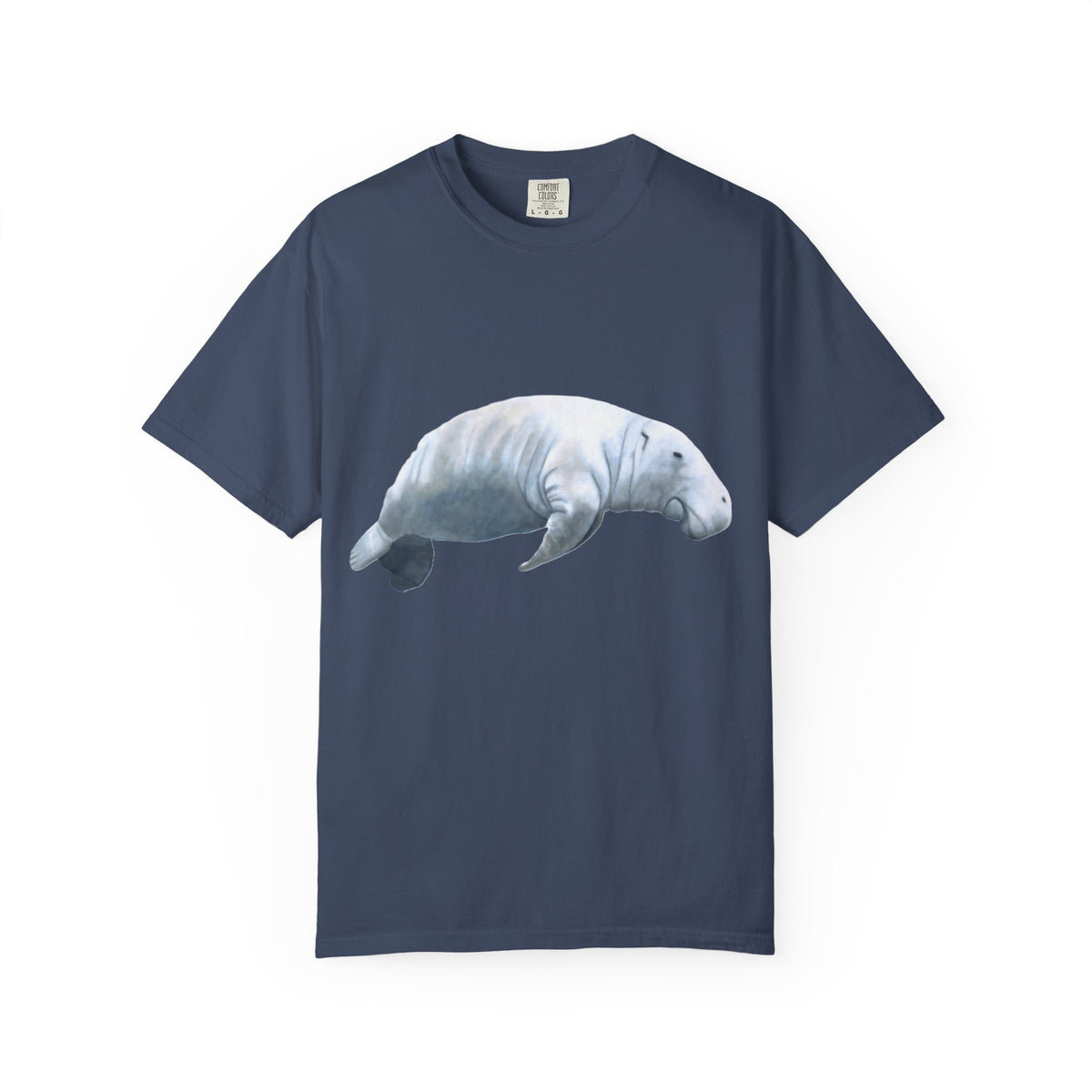 Manatee Watercolor T-Shirt — Gentle Sea Mammal Graphic Tee