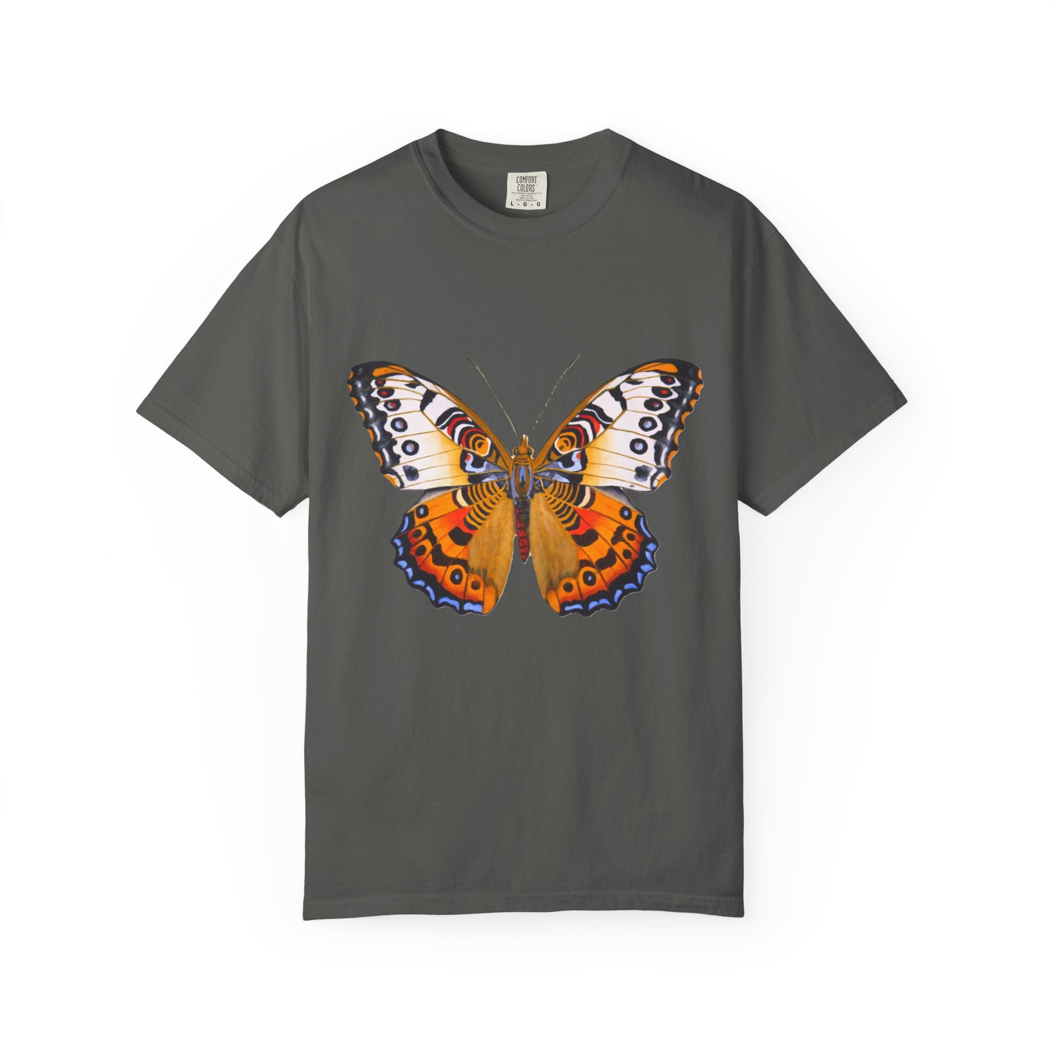 Orange Butterfly Graphic T-Shirt