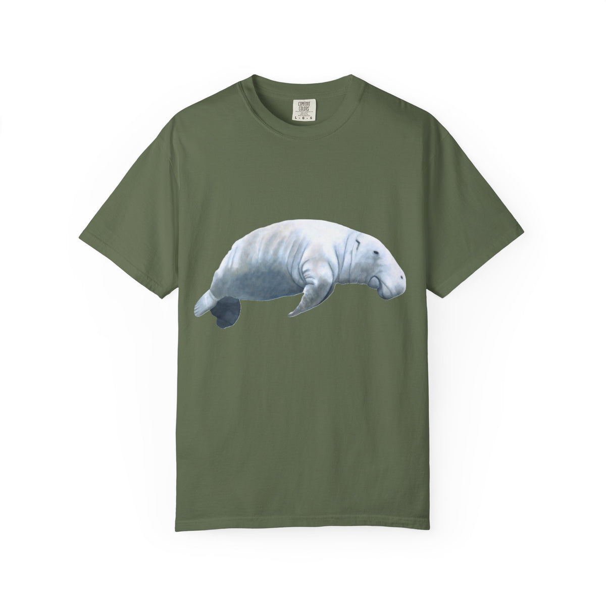Manatee Watercolor T-Shirt — Gentle Sea Mammal Graphic Tee