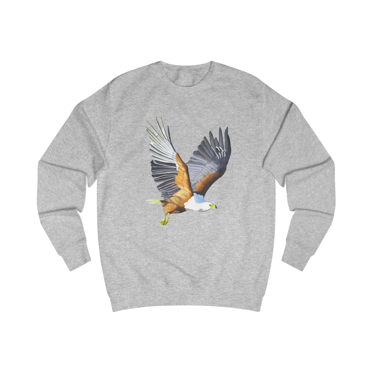 River Eagle Graphic Sweatshirt - Hand-Drawn African Nature Print