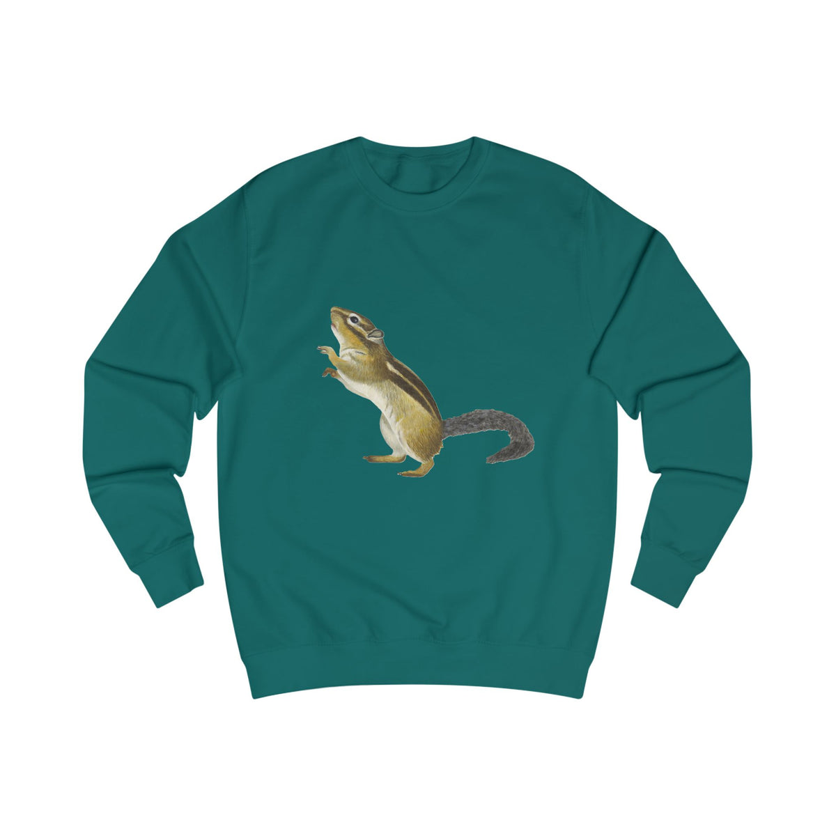 Woodland Chipmunk Graphic Sweatshirt - Hand-Drawn Nature Print