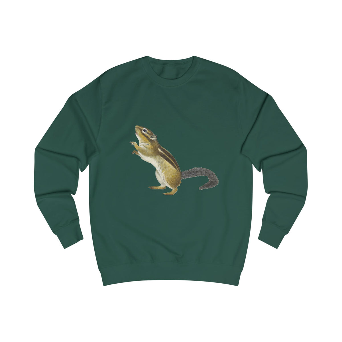 Woodland Chipmunk Graphic Sweatshirt - Hand-Drawn Nature Print