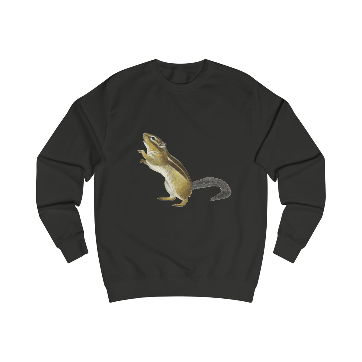 Woodland Chipmunk Graphic Sweatshirt - Hand-Drawn Nature Print