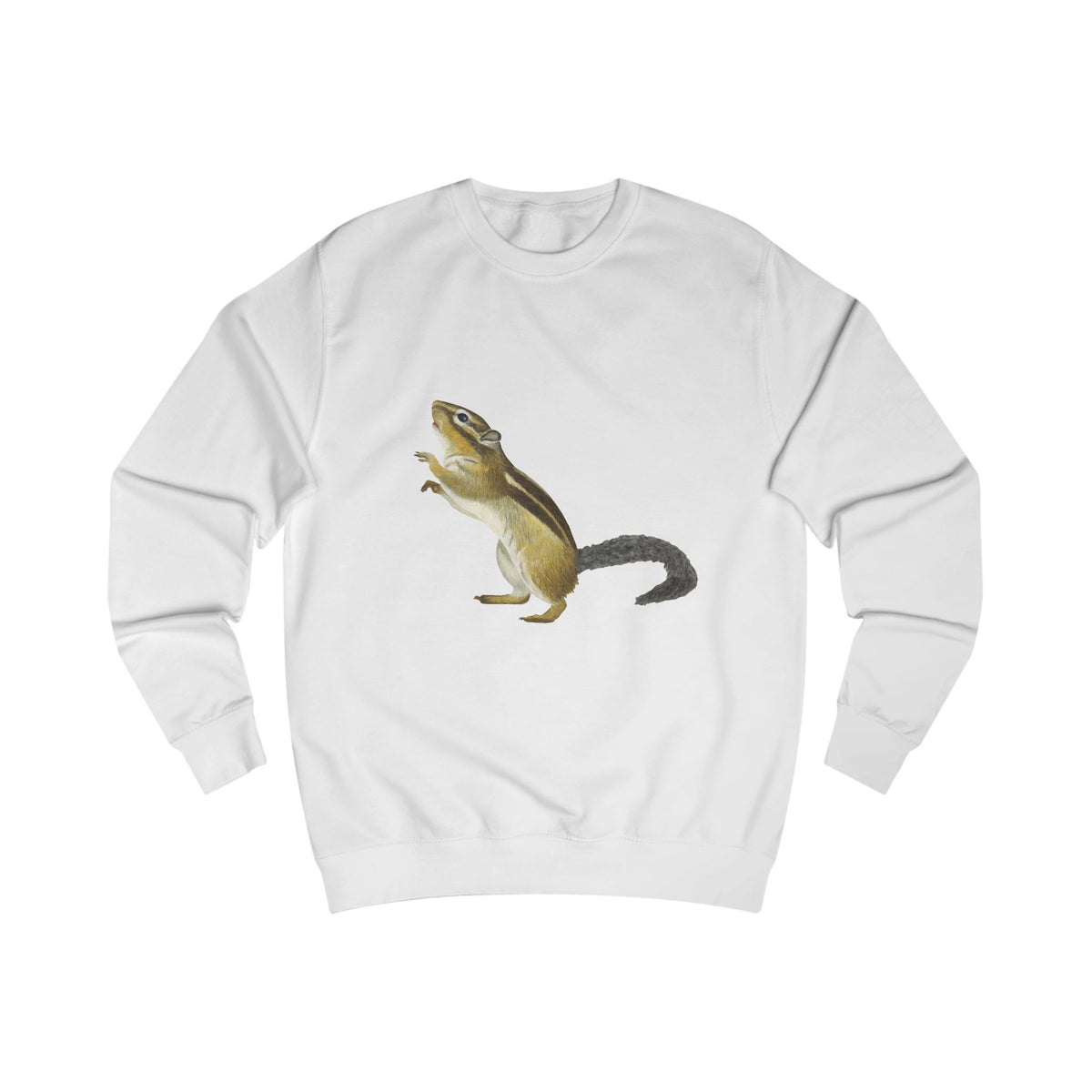 Woodland Chipmunk Graphic Sweatshirt - Hand-Drawn Nature Print