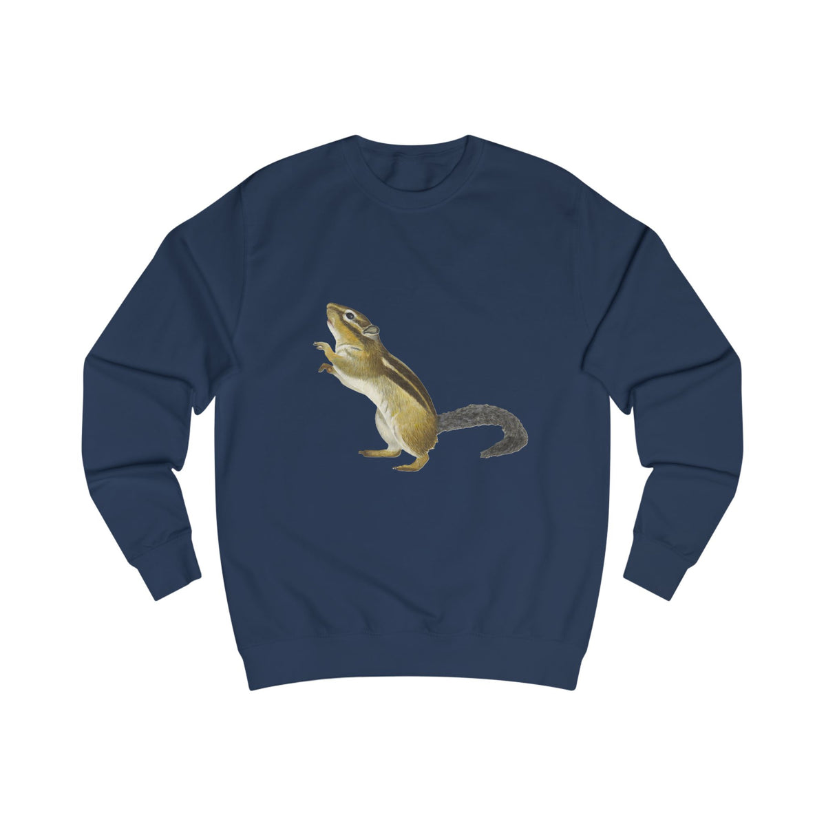 Woodland Chipmunk Graphic Sweatshirt - Hand-Drawn Nature Print