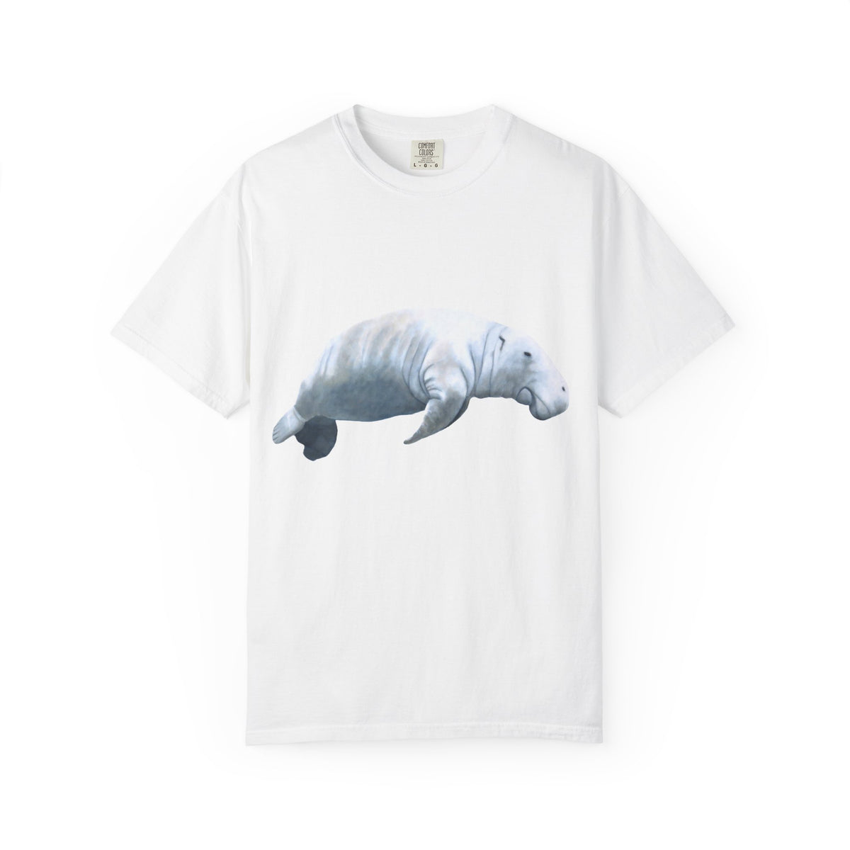 Manatee Watercolor T-Shirt — Gentle Sea Mammal Graphic Tee