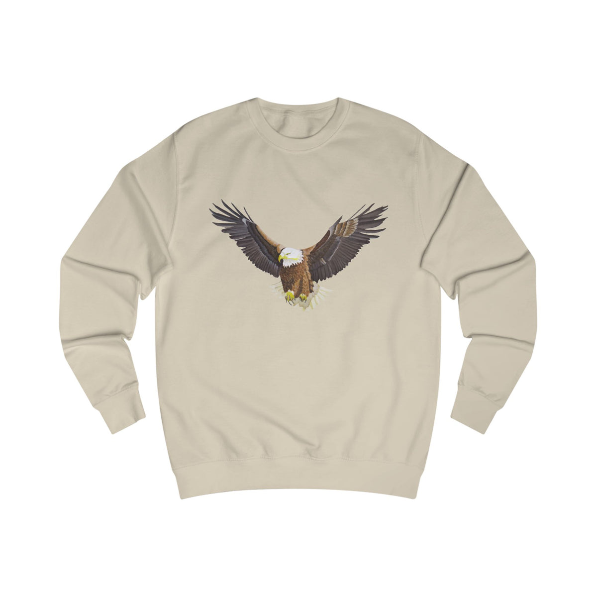 Majestic Eagle Graphic Sweatshirt - Hand-Drawn Nature Print