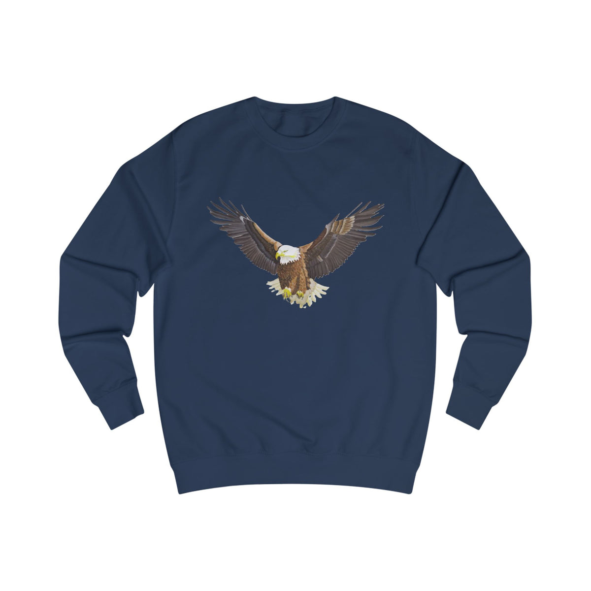 Majestic Eagle Graphic Sweatshirt - Hand-Drawn Nature Print