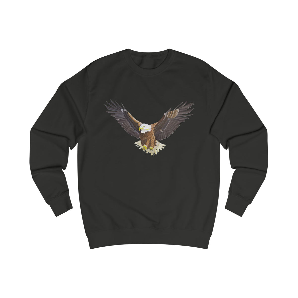 Majestic Eagle Graphic Sweatshirt - Hand-Drawn Nature Print