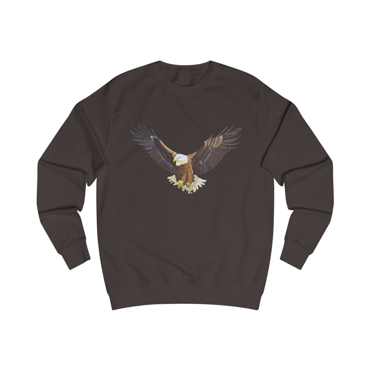 Majestic Eagle Graphic Sweatshirt - Hand-Drawn Nature Print