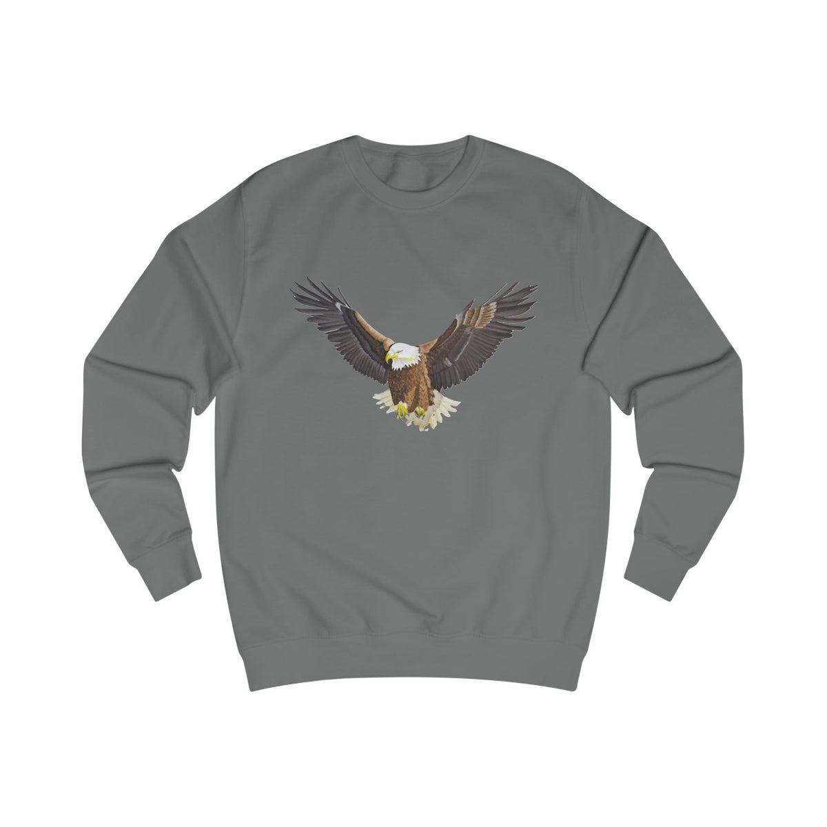 Majestic Eagle Graphic Sweatshirt - Hand-Drawn Nature Print