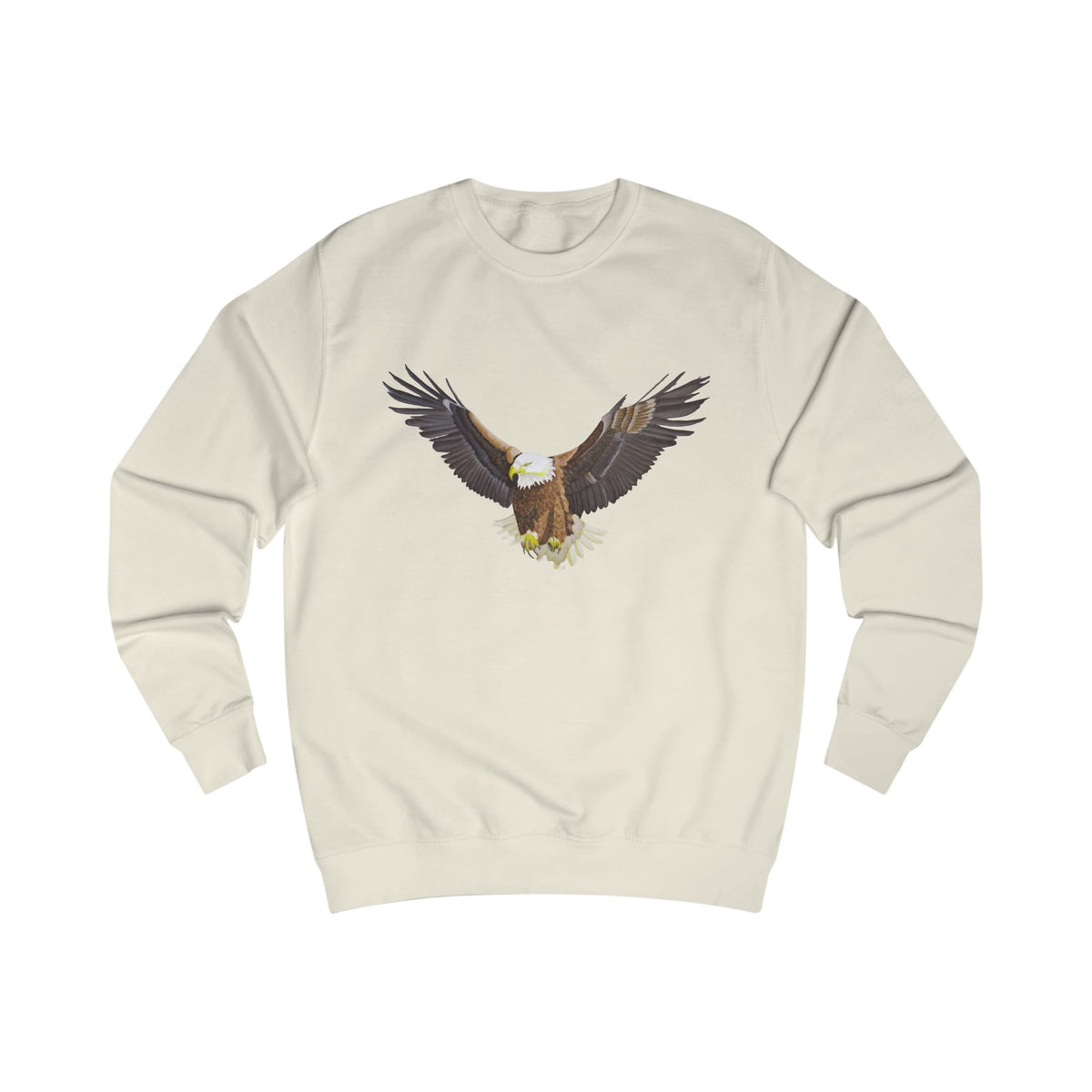 Majestic Eagle Graphic Sweatshirt - Hand-Drawn Nature Print