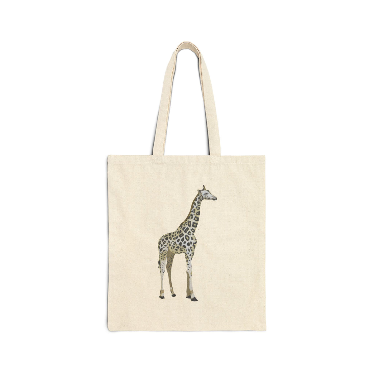 Serengeti Giraffe Reusable Tote - Retro Earthy Animal Aesthetic Bag